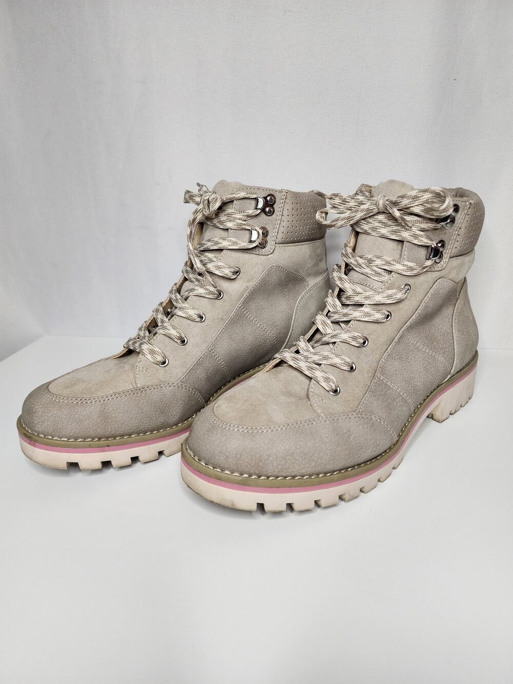 Sole Society Gray Combat Boots - Size 10M